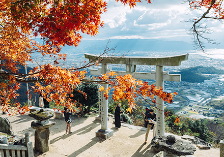 高屋神社：天空鳥居